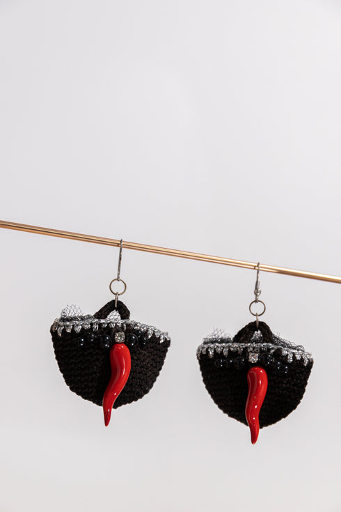 Handbag earrings